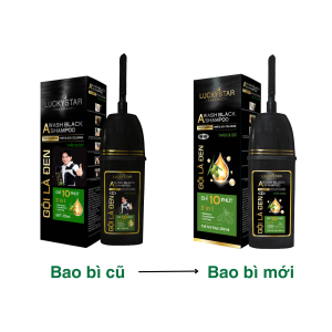 Gội Là Đen - A Wash Black Shampoo - 250ml/400ml - Lucky Star