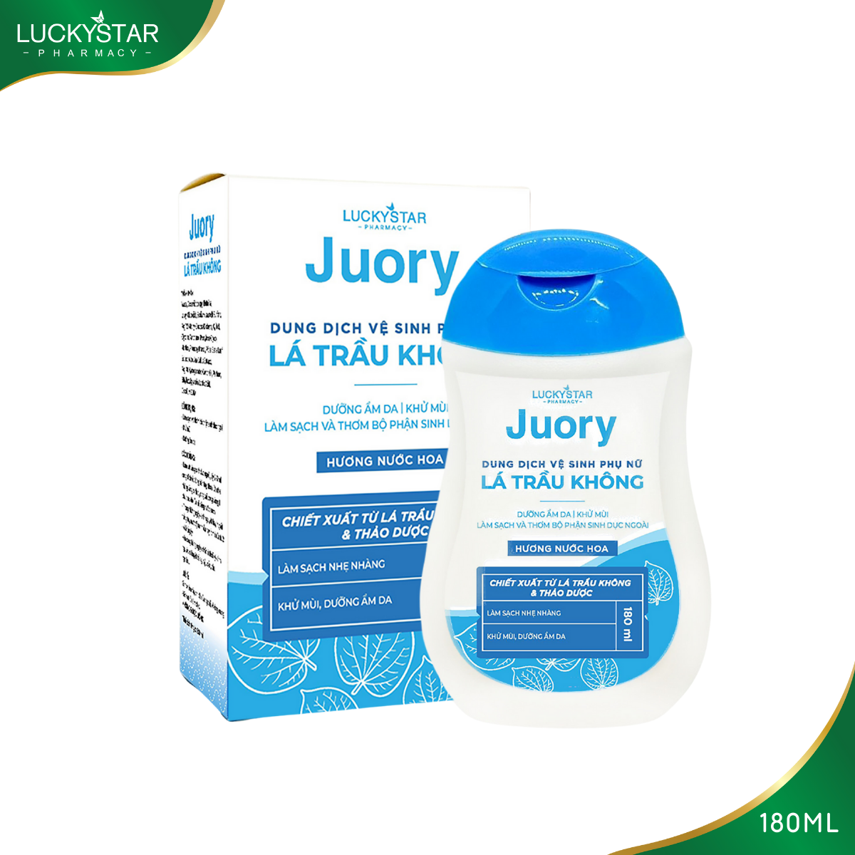 Dung Dịch Vệ Sinh Phụ Nữ Lá Trầu Không JUORY 180ml