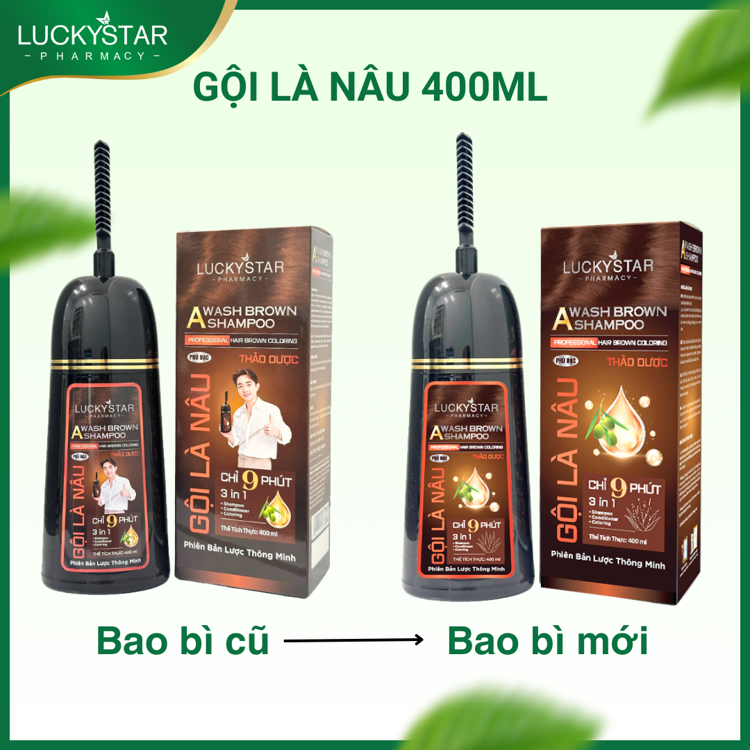 Gội Là Nâu - A Wash Brown Shampoo 250ml/400ml